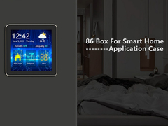 480x480 All in Black Effekt IPS TFT 4 Zoll Quadrat LCD Touchscreen für Smart Home 86 Box