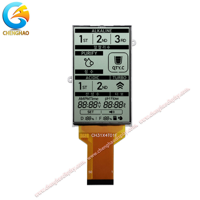 12 Uhr Blickwinkel Monochrom LCD-Platte mit FPC-Anschluss 150 Cd/M2 Helligkeit