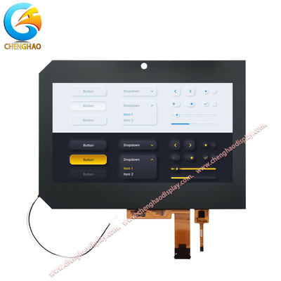 8 Zoll Display Bildschirm LVDS Schnittstelle 1280x720 Tft Lcd mit kapazitivem Touch