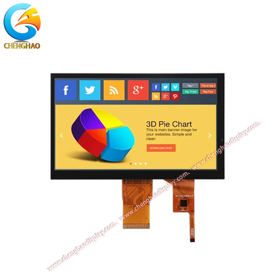 7-Zoll IPS TFT-LCD-Display-Modul 1024x600 I2C Touch-Schnittstelle 500 Cd/m2 Hintergrundbeleuchtung