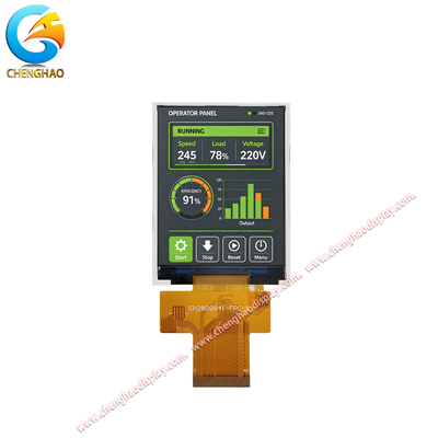 2.8 Zoll IPS TFT LCD-Display-Modul 240x320 QSPI 300 Nits für industrielle HMI