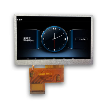 40 Pin 480x272 TN Transmissive TFT LCD Modul Weiß RGB 4,3
