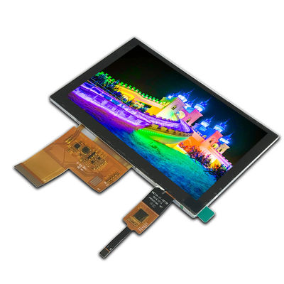TN Transmissive 800x480 Lcd Kapazitiver Touchscreen 300cd/m2 Weißes LED-Hintergrundlicht